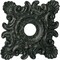 Ekena Millwork Crawley Medallion (Canopies up to 6 3/4"), 18"W x 18"H x 3 1/4"ID x 1 1/2"P, Painted Turtle Crackle CM18CRPTC - alternate 1